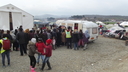 der erste Rundgang im Flüchtlings-Camp